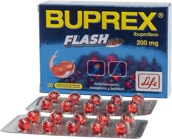 Buprex Flash Mini 200mg — cápsulas blandas